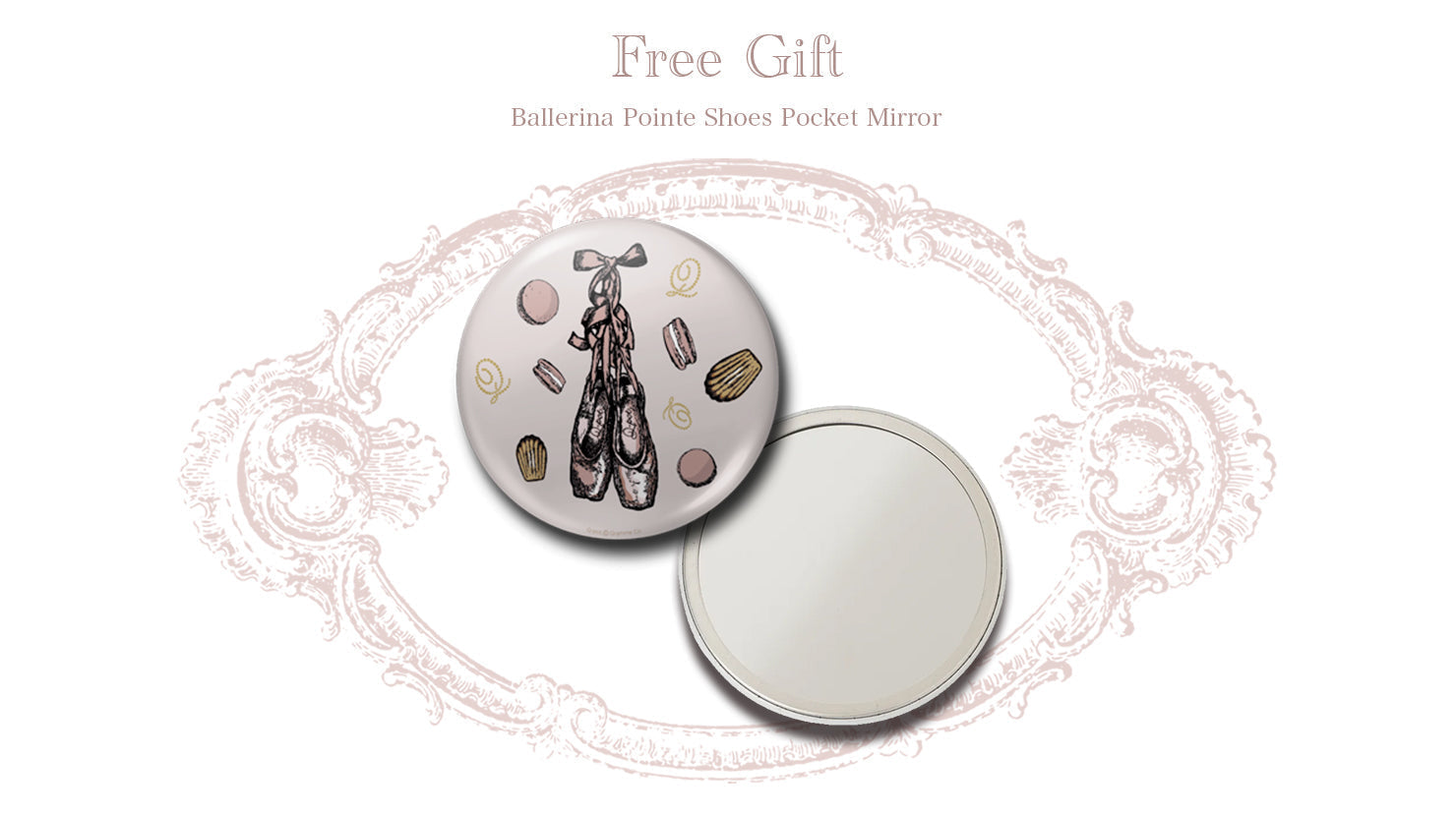 Special Novelty - Ballerina Pointe Shoes Pocket Mirror