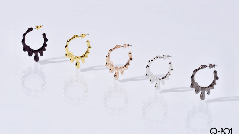 Melty Melt Hoop Earring & Boston Bag