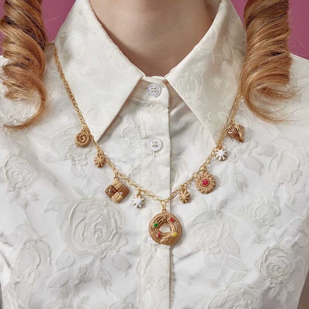 chocolate chip necklace made in Japan