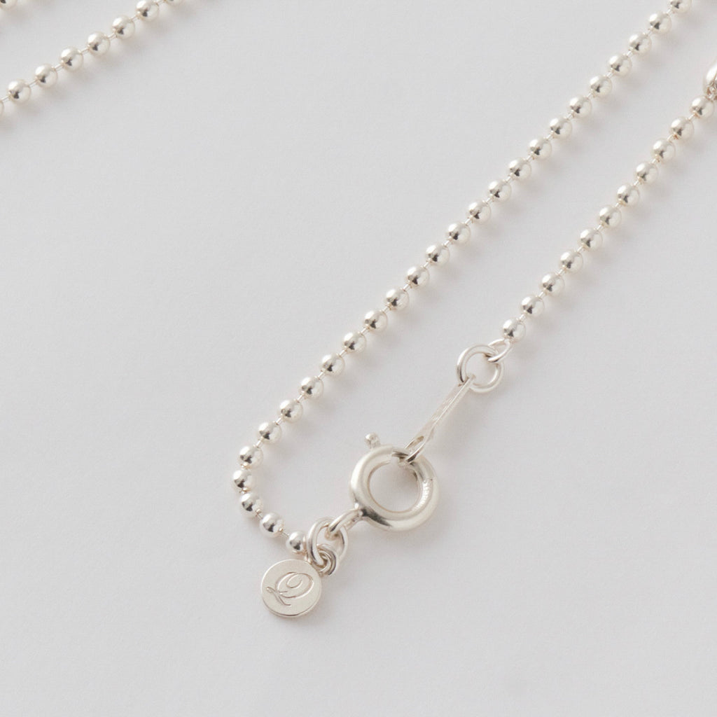【925 Silver】Selectable Happiness Ball Chain Necklace (Silver)【Japan Jewelry】