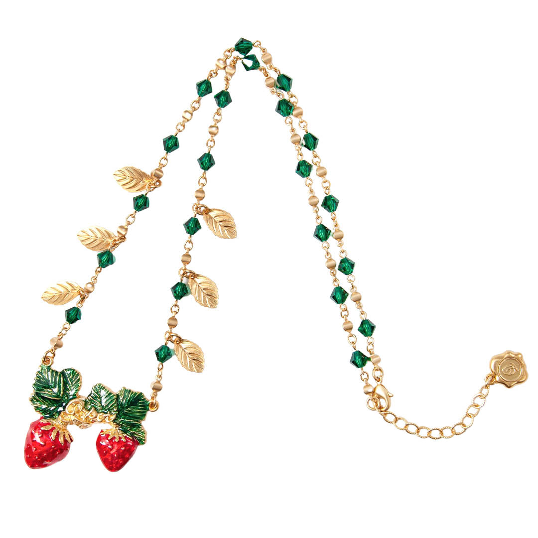 strawberry necklace