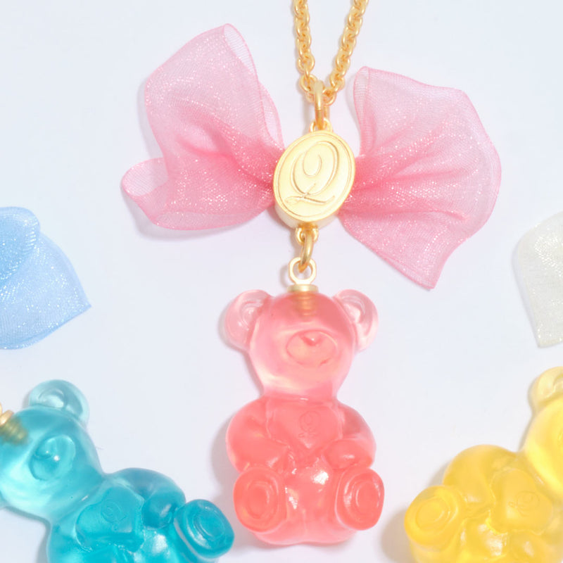 Teddy Bear Gummy Necklace (Strawberry)【Japan Jewelry】