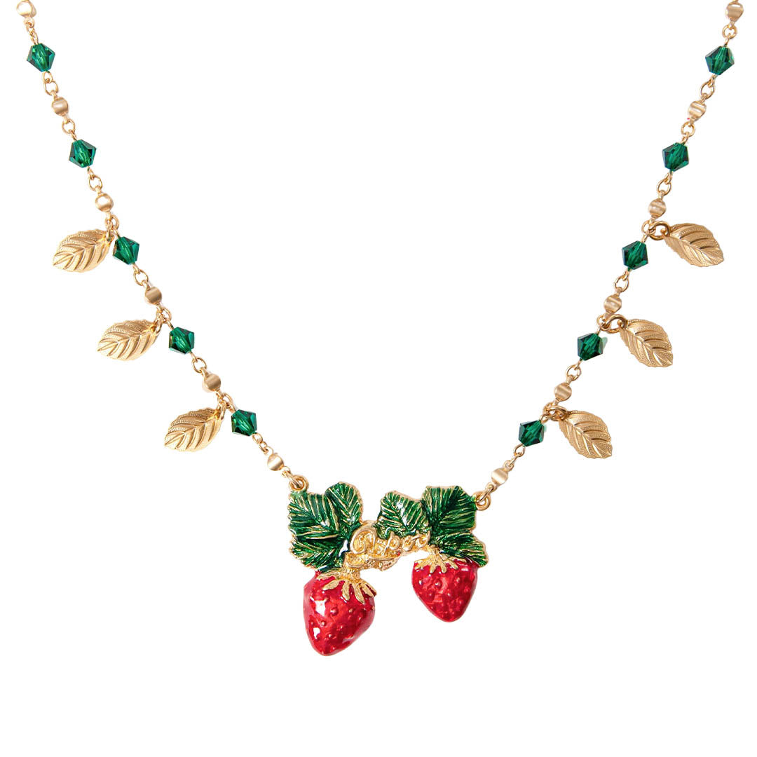 strawberry necklace