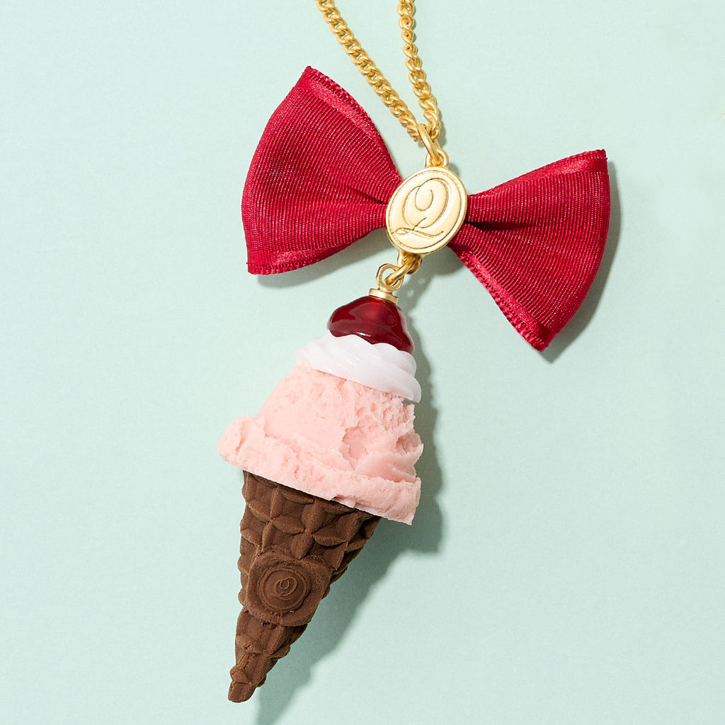 Cherry Whipped Cream Strawberry Ice Cream Necklace【Japan Jewelry】