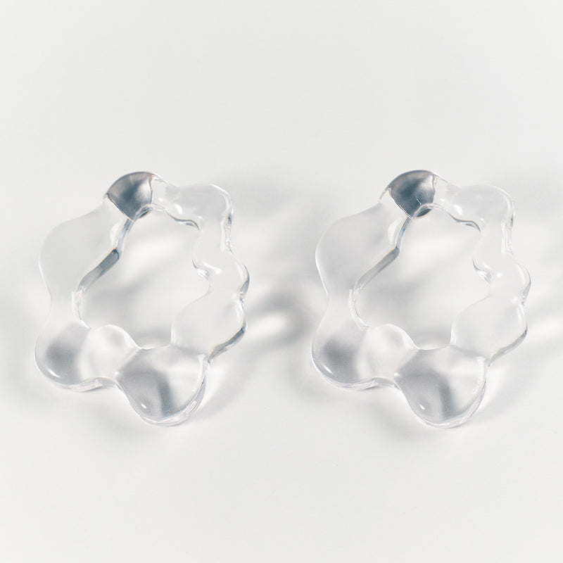 Water Pierced Earrings (Pair)【Japan Jewelry】