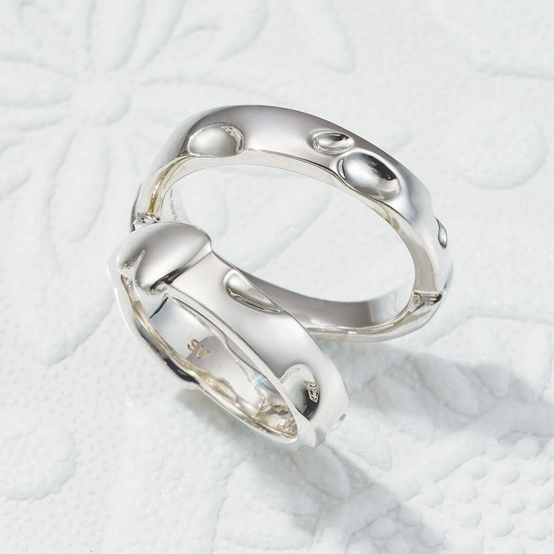【925 Silver/Special Package】Melting Cheese Ring (Silver)【Japan Jewelry】