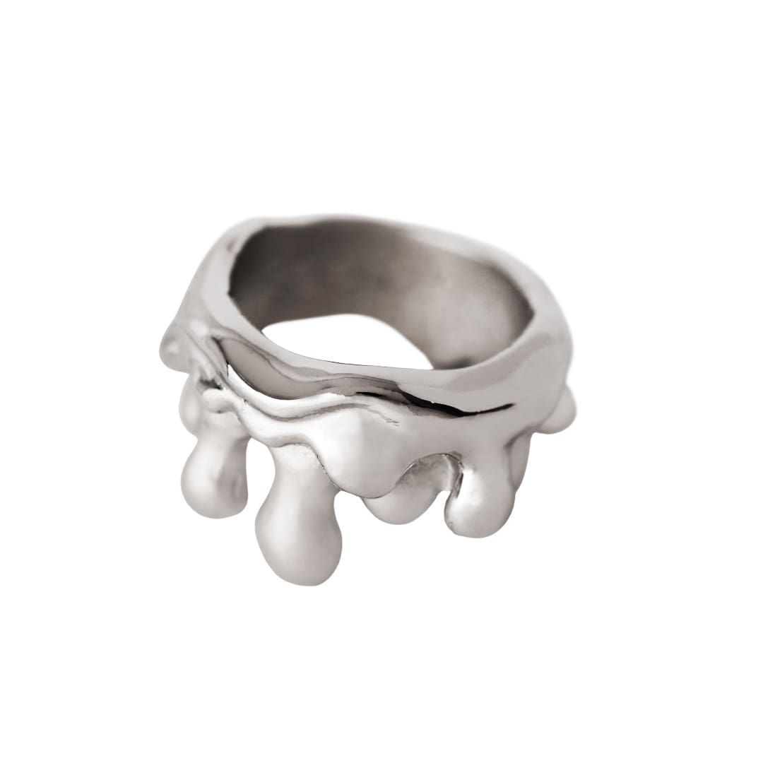 Melty Melt Ring (Silver)【Japan Jewelry】 – Japan Jewelry Brand Q