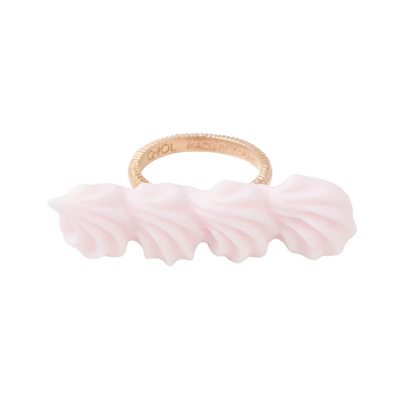 Strawberry Sugar Snow Whipped Cream Line Ring (US6)【Japan Jewelry】