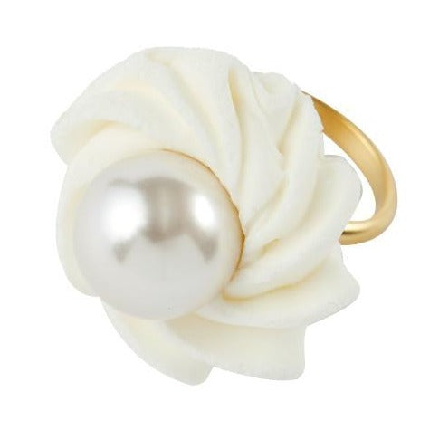 Pearl Meringue Ring (White)【Japan Jewelry】