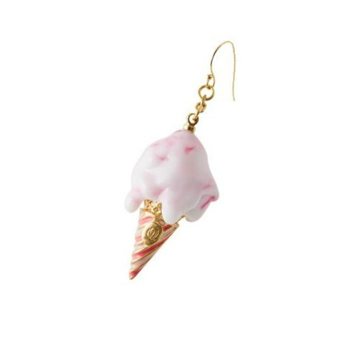 Strawberry Yogurt Flavored Melty Gelato Pierced Earring (1 Piece)【Japan Jewelry】
