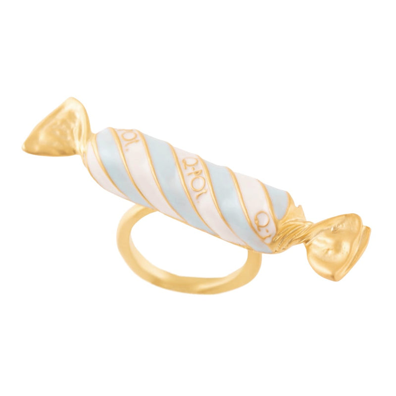 Stripe Candy Ring (Light Blue)【Japan Jewelry】
