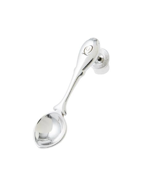 【925 Silver】Spoon Pierced Earring (1 Piece)【Japan Jewelry】