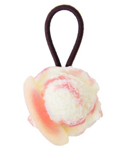 Peach Yogurt Ice Cream Hair Rubber Band【Japan Jewelry】