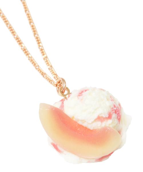 Peach Yogurt Ice Cream Necklace【Japan Jewelry】