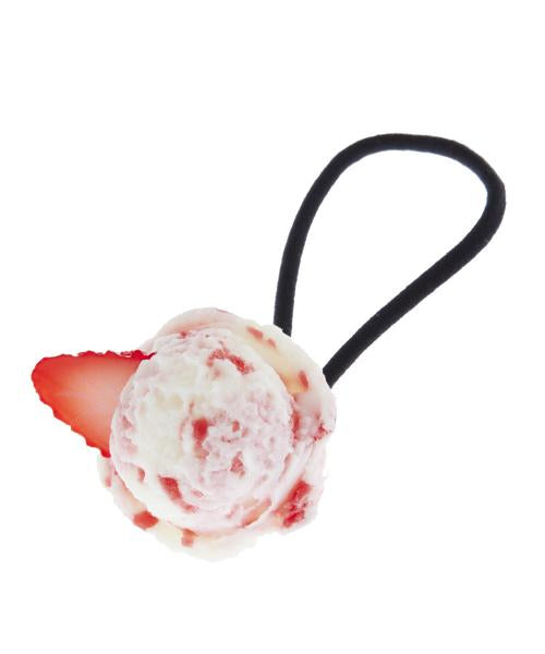 Strawberry Yogurt Ice Cream Hair Rubber Band【Japan Jewelry】