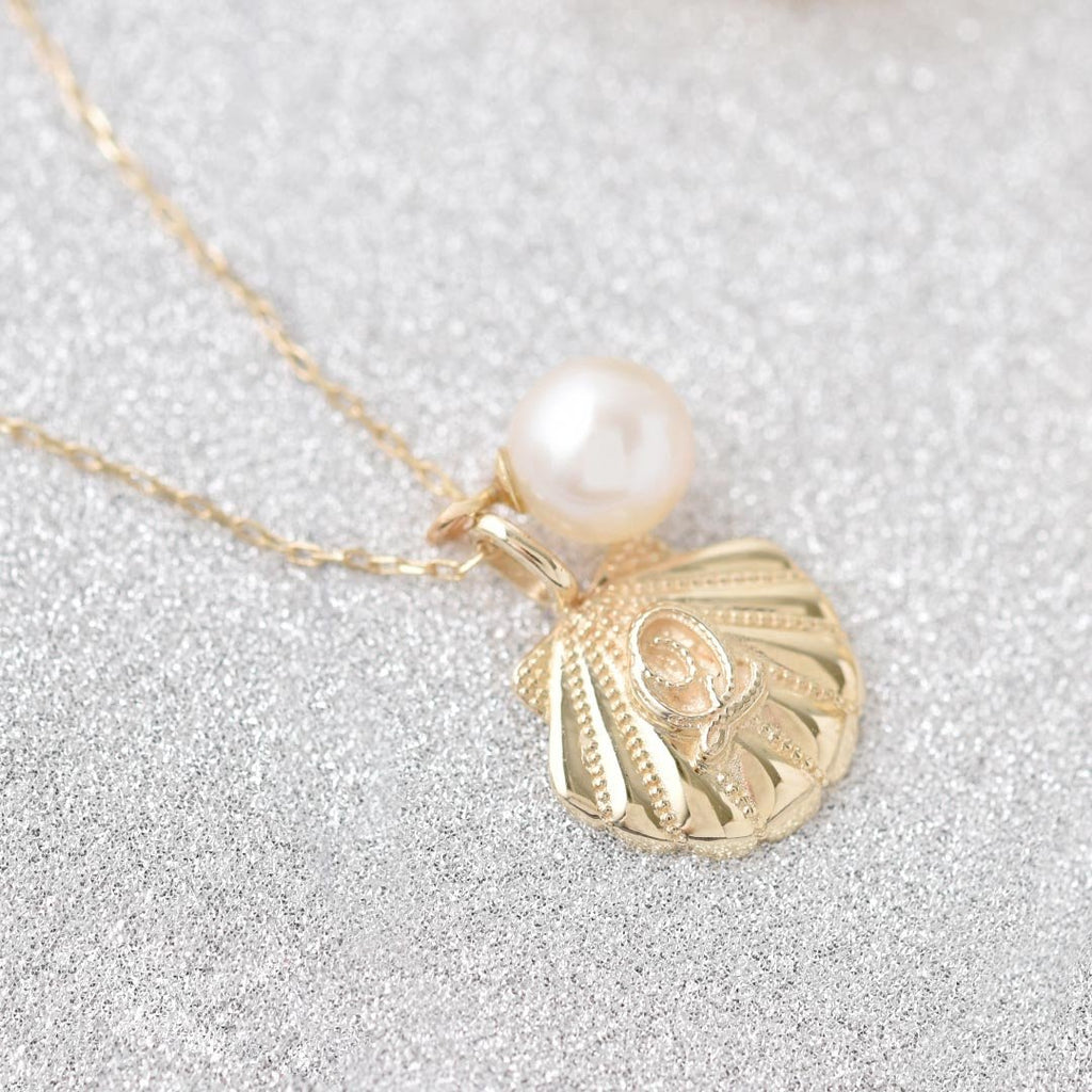 【10K Yellow Gold】Seashell Necklace