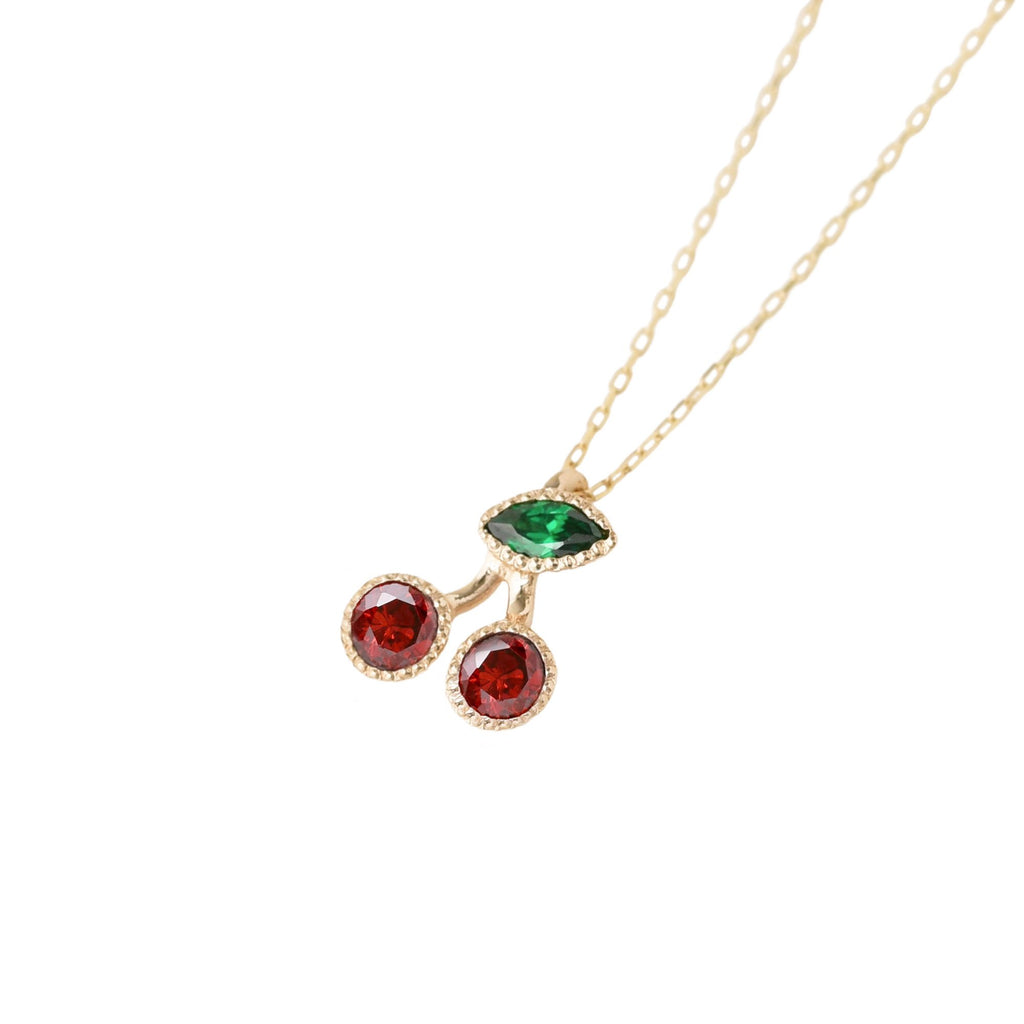 【10K Yellow Gold】Cherry Necklace