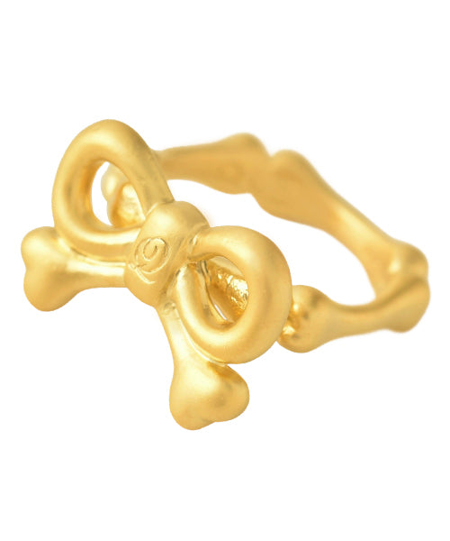 Rebone Ring (Matt Gold)【Japan Jewelry】 Japan Jewelry Brand Qpot