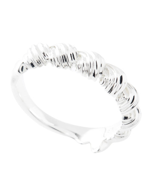 【925 Silver】Whipped Cream Round Ring【Japan Jewelry】