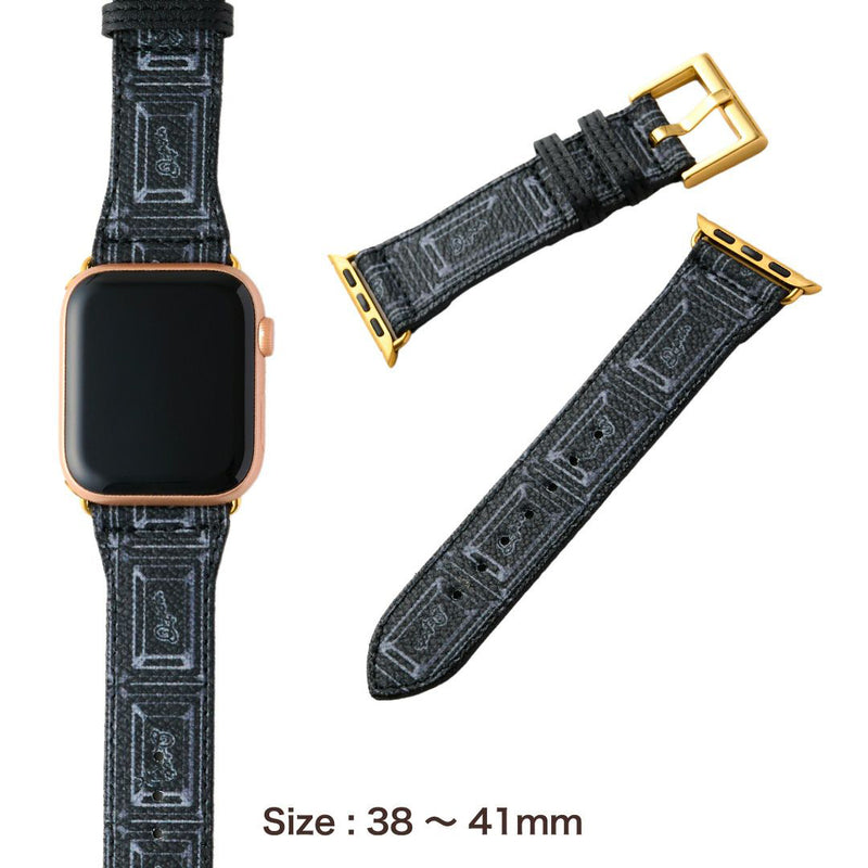Black Chocolate Leather Band for Apple Watch (38mm~41mm)【Japan Jewelry】
