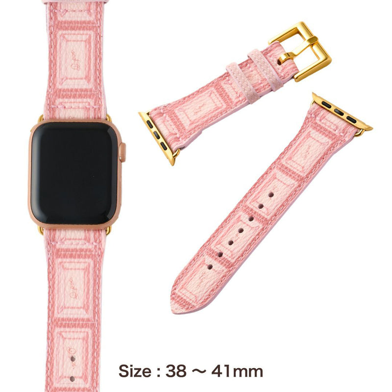 Strawberry Chocolate Leather Band for Apple Watch (38mm~41mm)【Japan Jewelry】