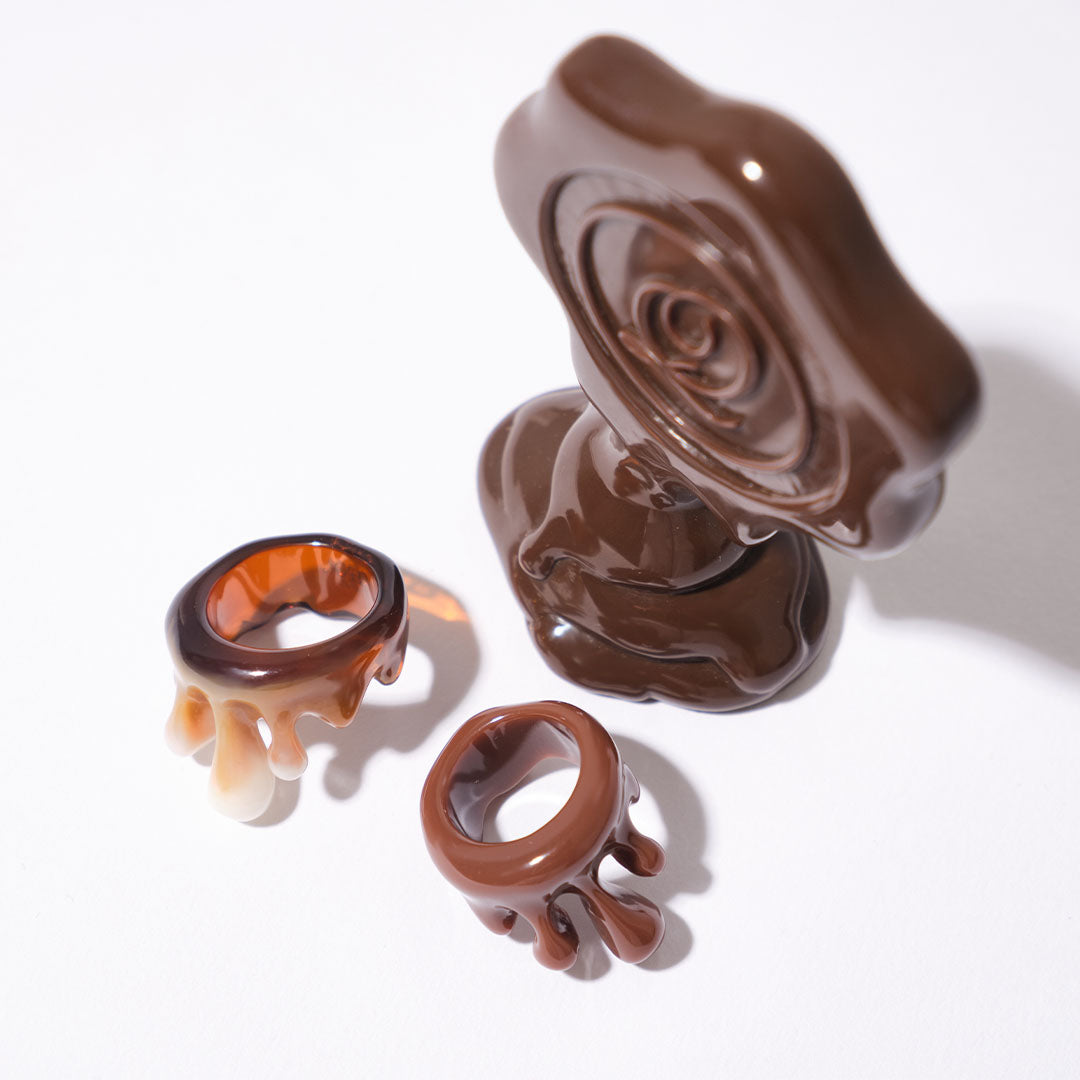 Chocolate Melt Ring【Japan Jewelry】