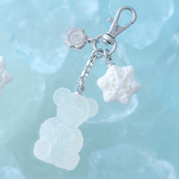 Teddy Bear & Snow Gummy Bag Charm (Sugar Snow)【Japan Jewelry】