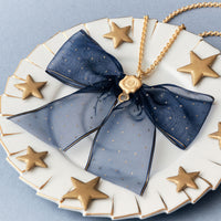 Midnight Ribbon Chain Necklace (60cm)【Japan Jewelry】