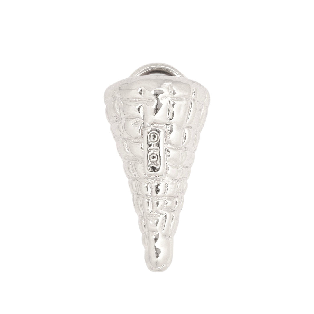Waffle Cone Charm (Silver)【Japan Jewelry】