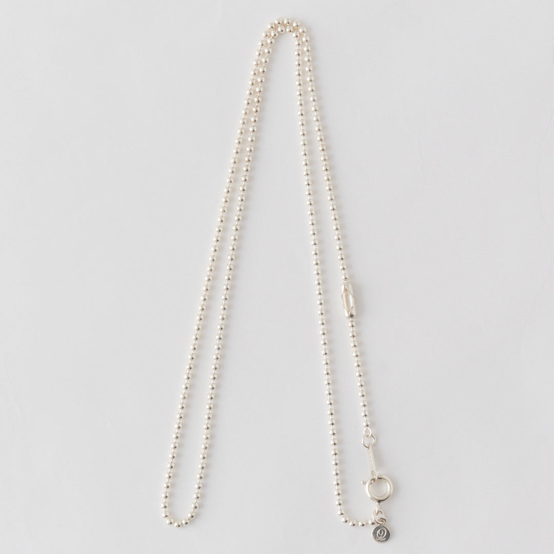 【Silver925】Selectable Happiness Ball Chain Necklace (Silver)【Japan Jewelry】