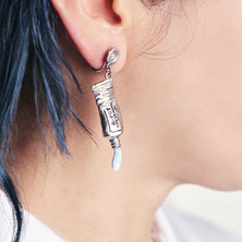 【Special Package】Toothpaste Clip-On Earring (Peppermint / 1 Piece)【Japan Jewelry】
