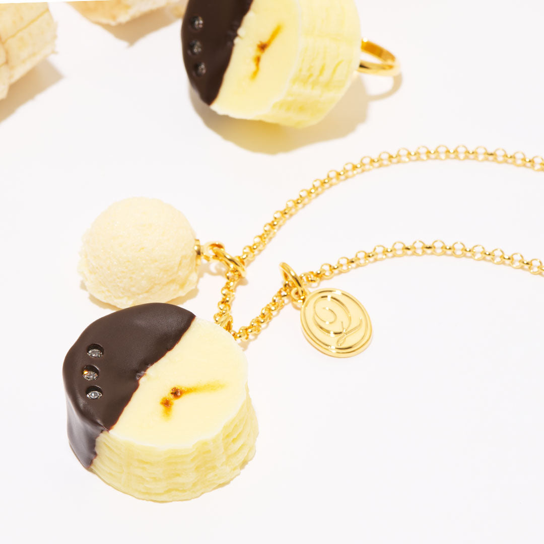 Chocolate Covered Banana Necklace【Japan Jewelry】