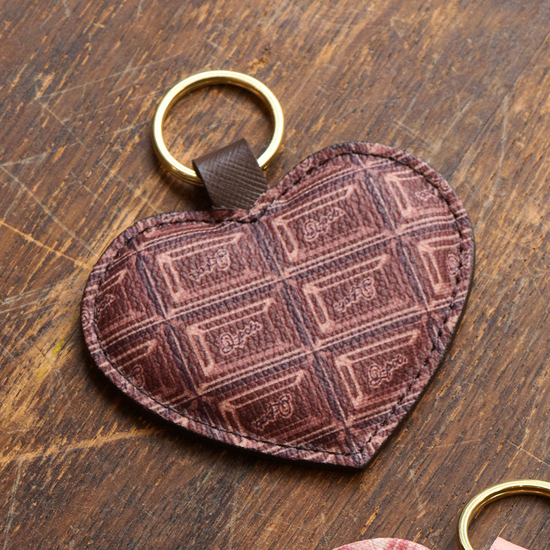 Bitter Chocolate Heart Key Ring【Japan Jewelry】