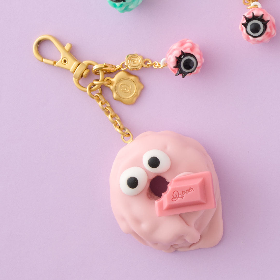 Strawberry Melty Monster Doughnut Bag Charm【Japan Jewelry】