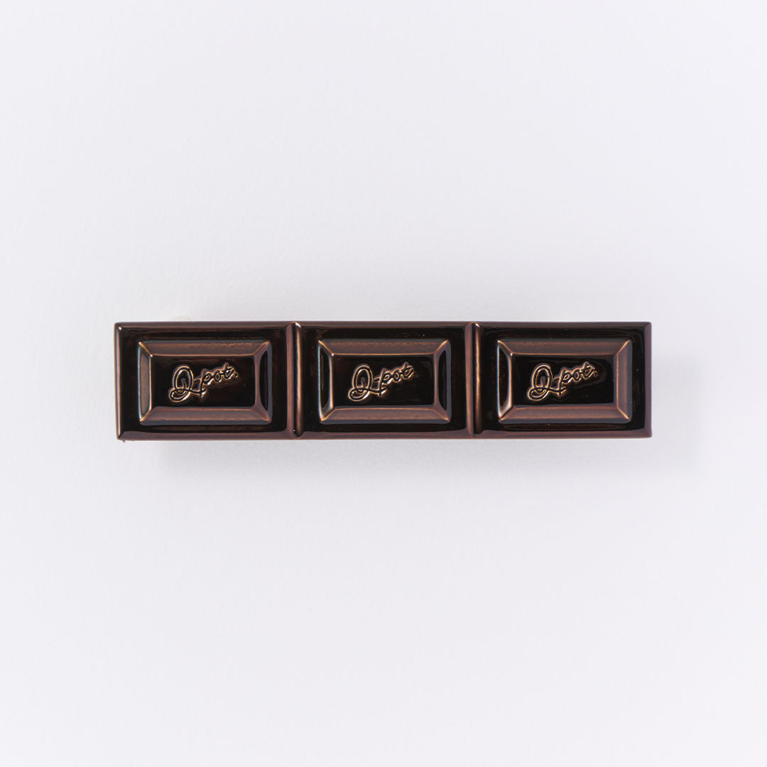 Chocolate Tablet Brooch (Brown)【Japan Jewelry】