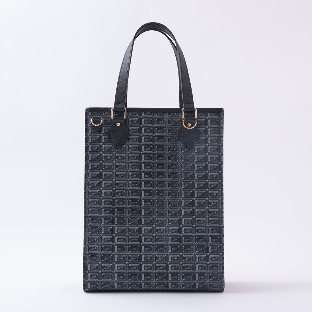 Black Chocolate Square Tote Bag【Japan Jewelry】