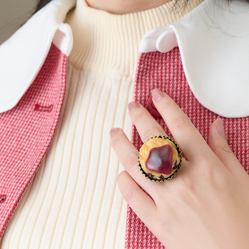 Blueberry Scone With Jam Ring【Japan Jewelry】