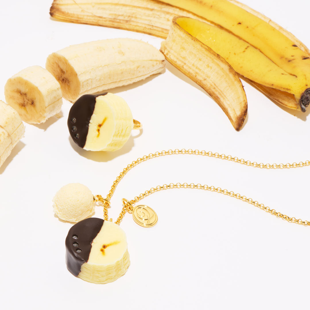 Chocolate Covered Banana Necklace【Japan Jewelry】