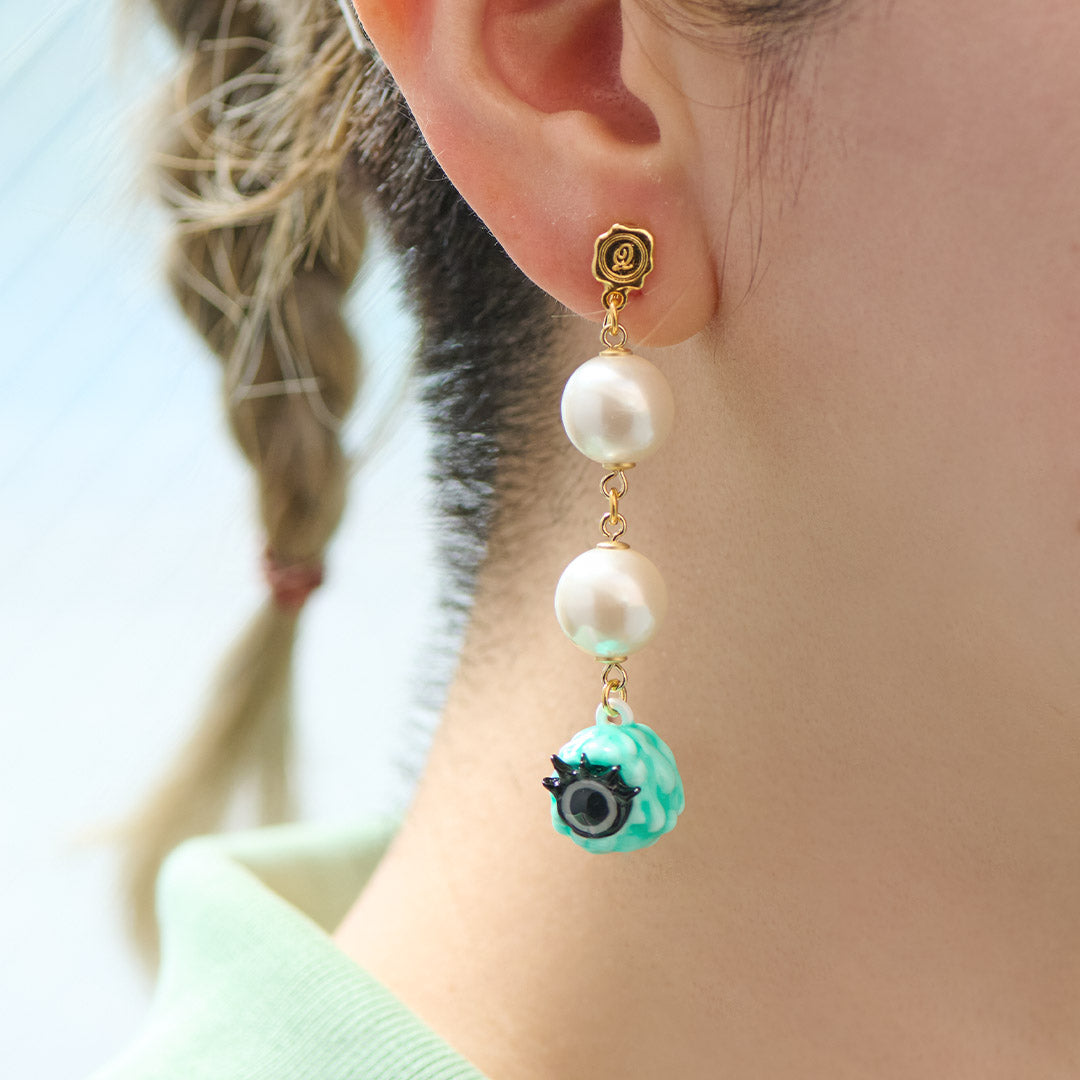 Cool Mint Melty Monster Clip-On Earring (1 PIece)【Japan Jewelry】