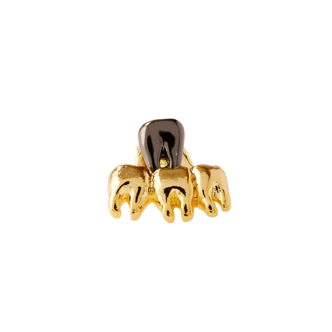 Tooth Pierced Earring Charm (Gold / 1 Piece)【Japan Jewelry】