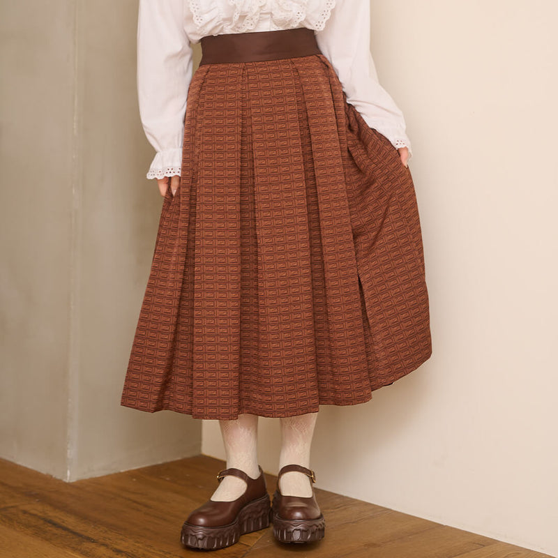 Chocolate Flare Skirt【Japan Jewelry】