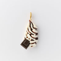 Fresh Cream with Chocolate Sauce Charm【Japan Jewelry】