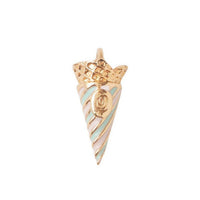 Waffle Roll Cone Charm (Pink×Mint)【Japan Jewelry】