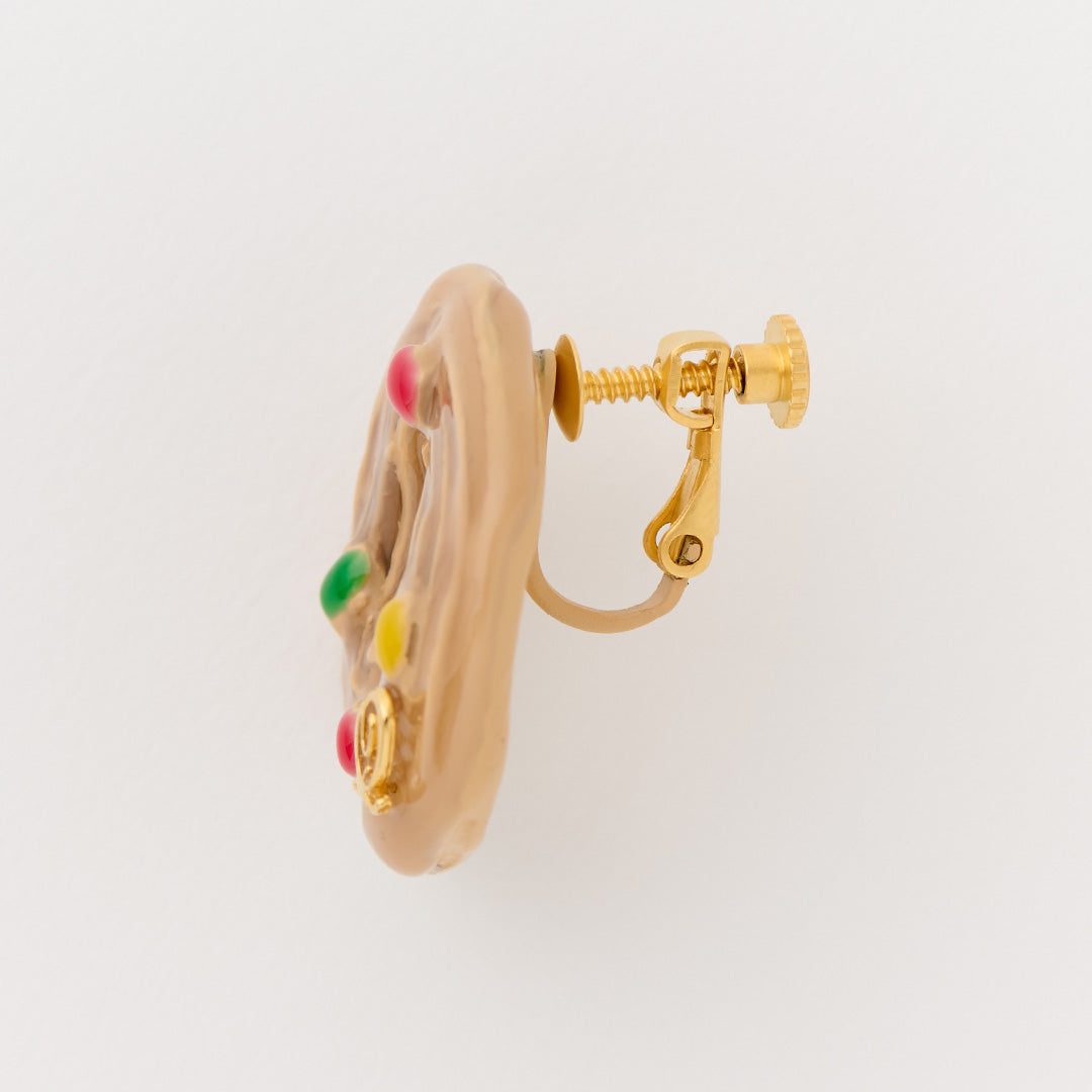 Ring Jam Cookie Clip-On Earring (1 Piece)【Japan Jewelry】