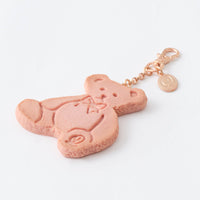 Freshly Baked Teddy Bear Cookie Bag Charm (Strawberry Milk)【Japan Jewelry】