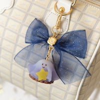 Starry Night Ghost Cake & Midnight Ribbon Keychain Set【Japan Jewelry】