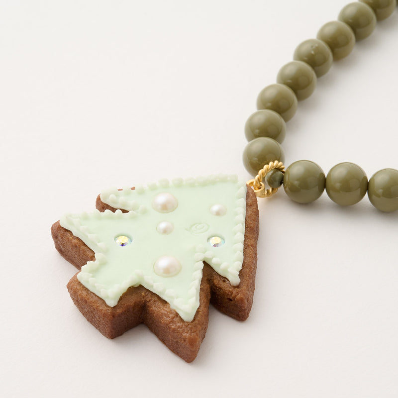 Snowy Tree Sugar Cookie Beads Necklace【Japan Jewelry】