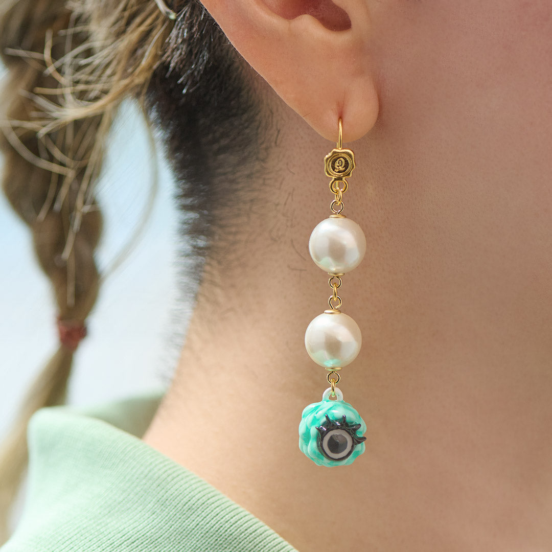 Cool Mint Melty Monster Pierced Earring (1 PIece)【Japan Jewelry】