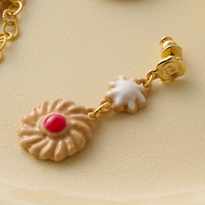 Strawberry Jam Cookie Pierced Earring (1 Piece)【Japan Jewelry】