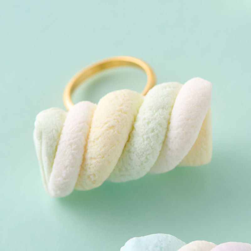 Marshmallow Ring (Light Yellow × Light Green)【Japan Jewelry】